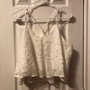 lace crop top